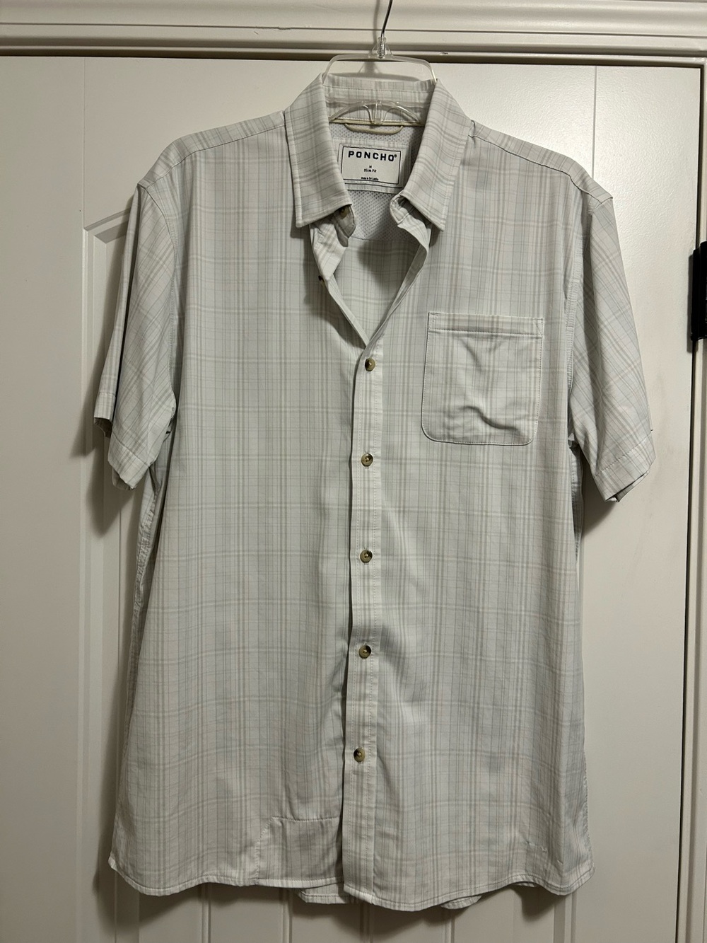 Poncho Short Sleeve Lightweight Button Up